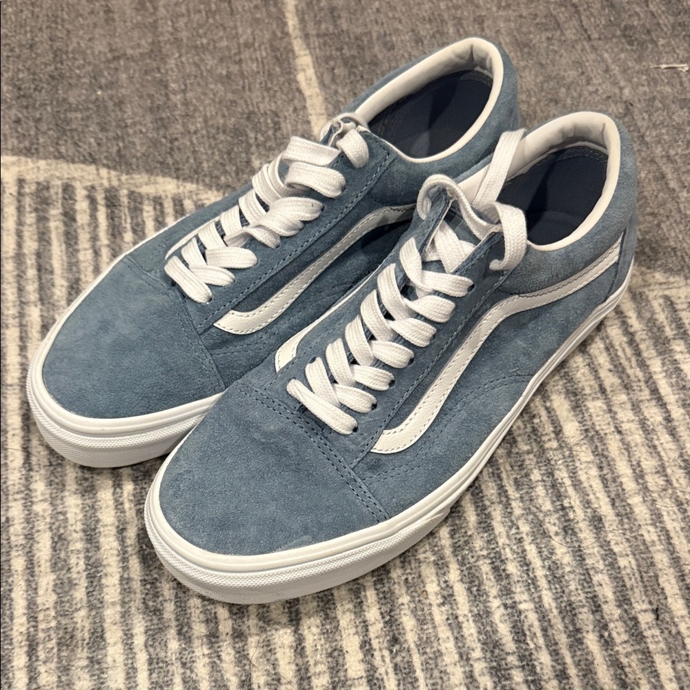 Vans HEIQ Eco Dry Blue and White Shoes